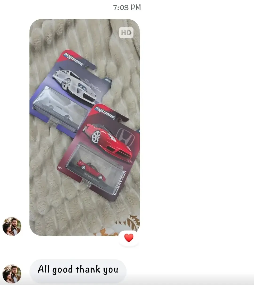 Customer review from Facebook