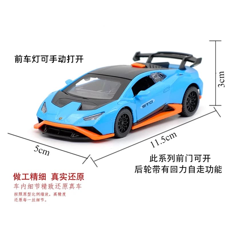 Lamborghini Huracán STO – 1:43 Scale Racing Heritage Diecast - Thumbnail 2